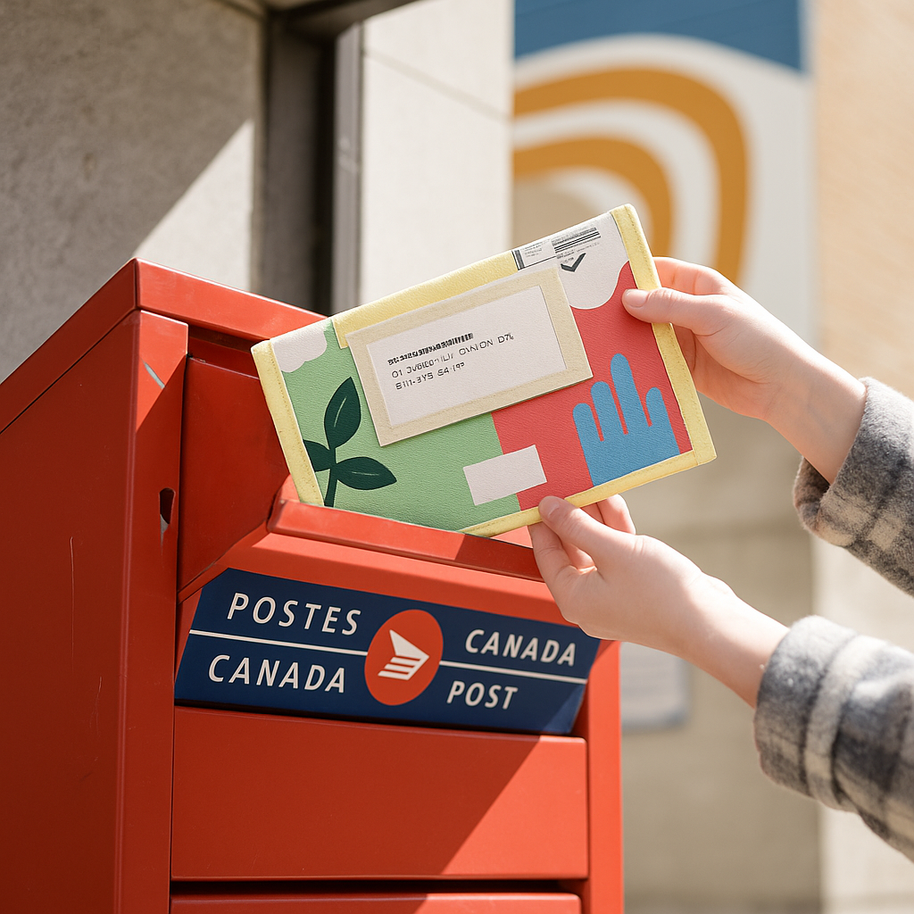 Dépôt d'un PickPack dans une boîte postale Postes Canada